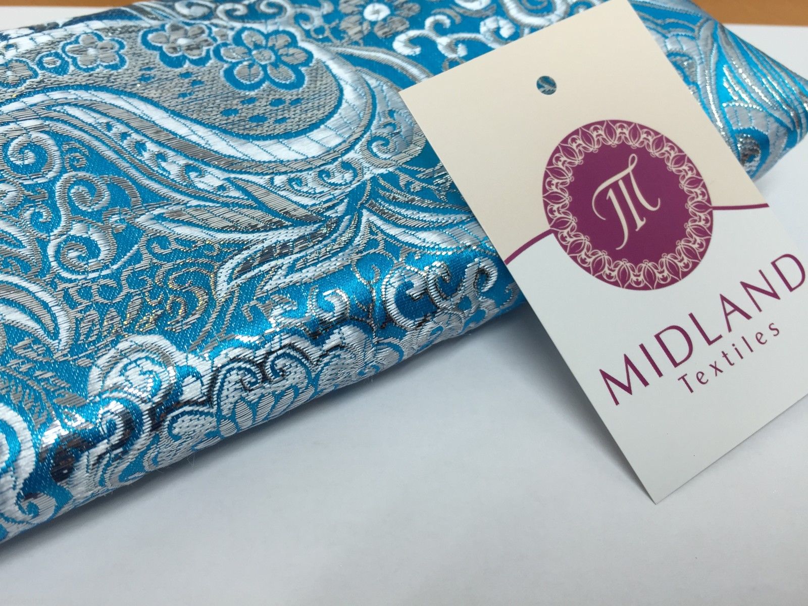 New Paisley Metallic Brocade Fabric 58' wide for Jackets & waistcoats M350 Mtex