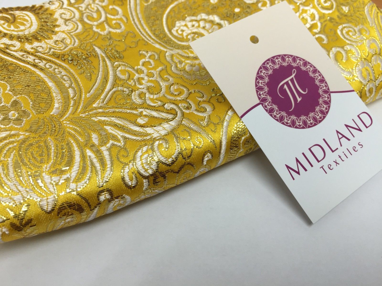 New Paisley Metallic Brocade Fabric 58' wide for Jackets & waistcoats M350 Mtex