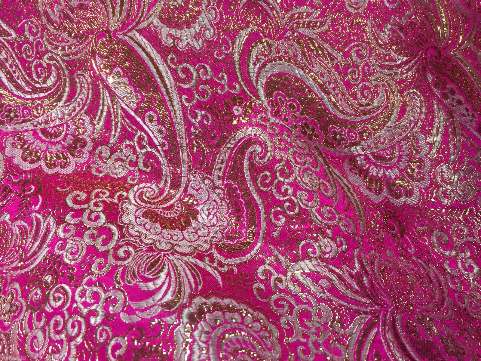 New Paisley Metallic Brocade Fabric 58' wide for Jackets & waistcoats M350 Mtex