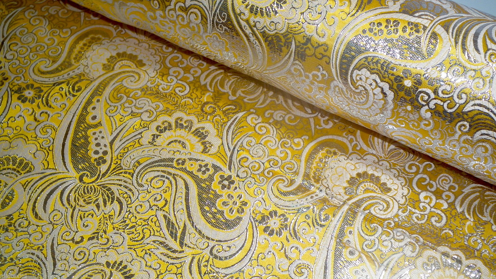 New Paisley Metallic Brocade Fabric 58' wide for Jackets & waistcoats M350 Mtex
