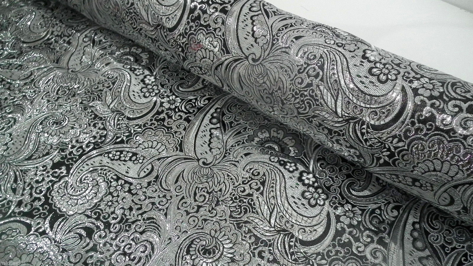 New Paisley Metallic Brocade Fabric 58' wide for Jackets & waistcoats M350 Mtex