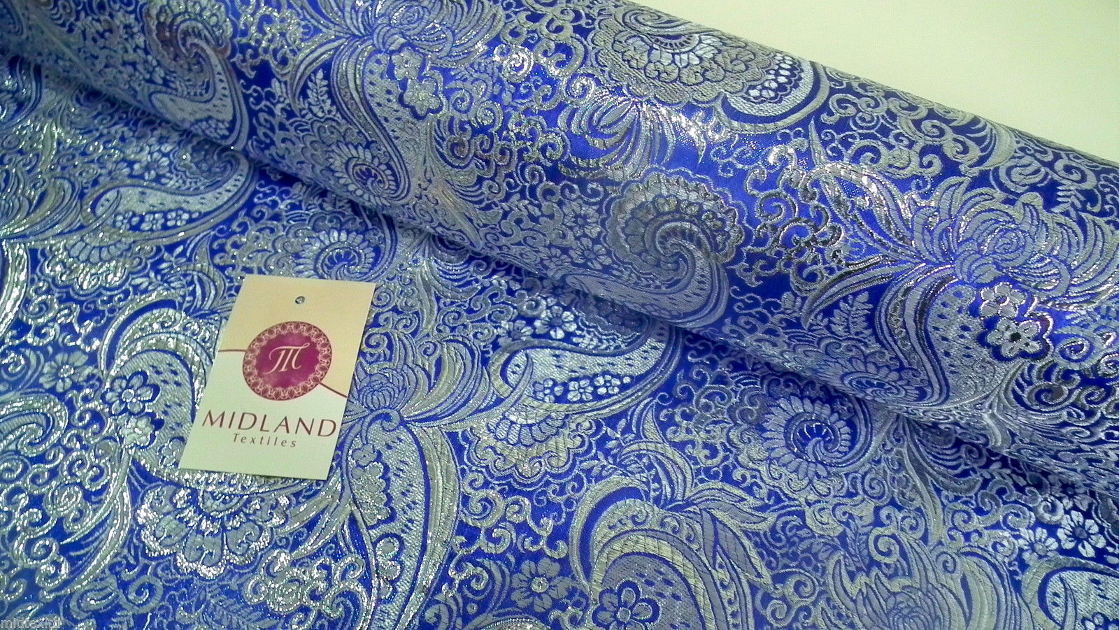 New Paisley Metallic Brocade Fabric 58' wide for Jackets & waistcoats M350 Mtex