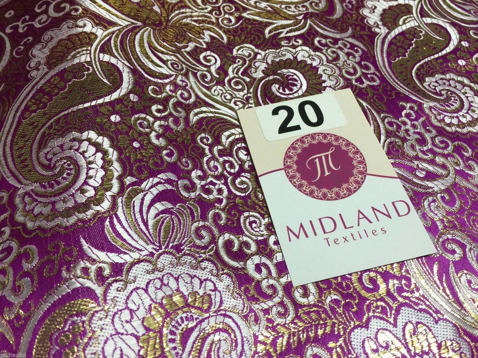 New Paisley Metallic Brocade Fabric 58' wide for Jackets & waistcoats M350 Mtex