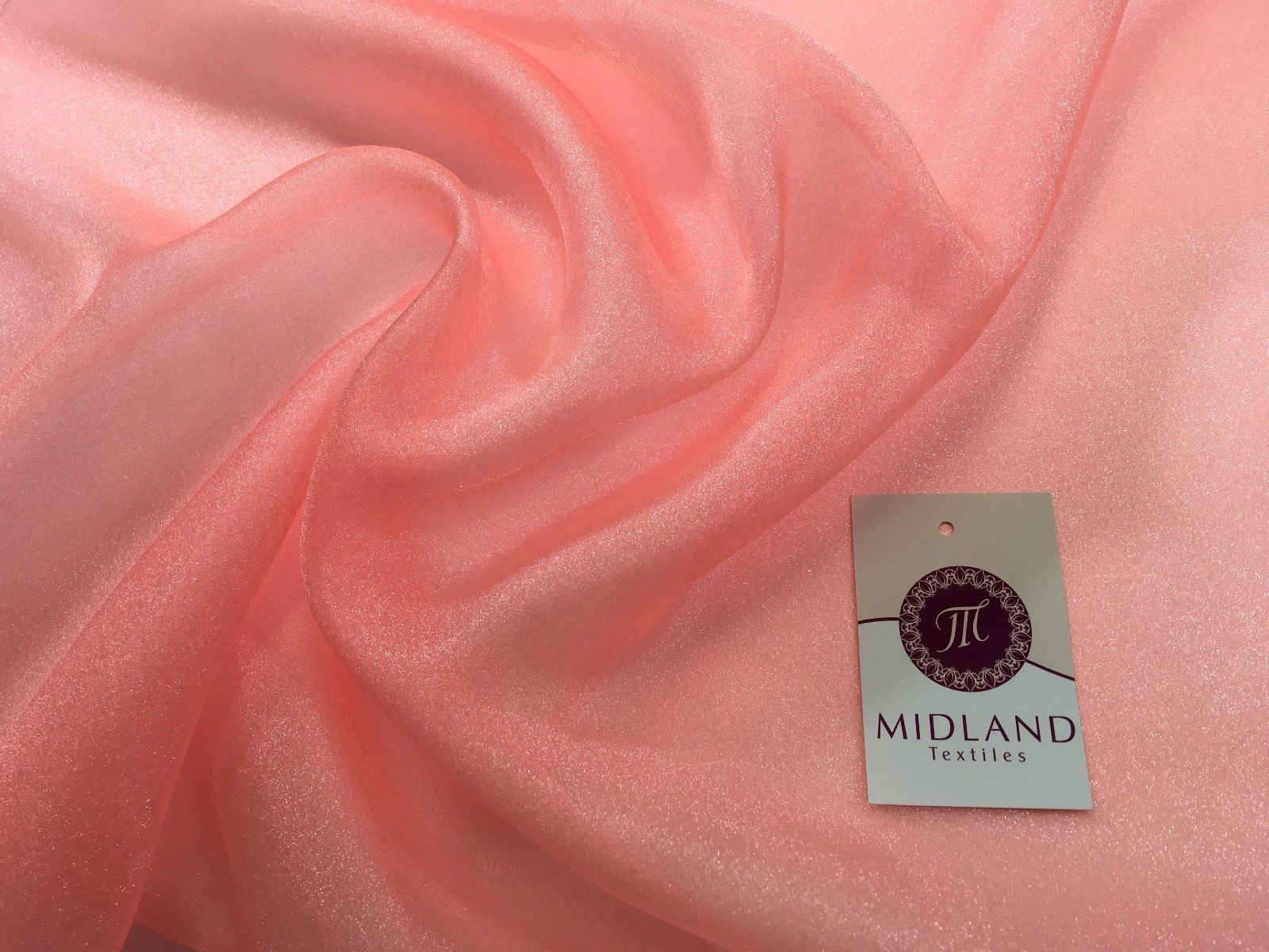 CRYSTAL ORGANZA WEDDING BRIDAL DANCE VEIL DRESS FABRIC MATERIAL 45' WIDE M111