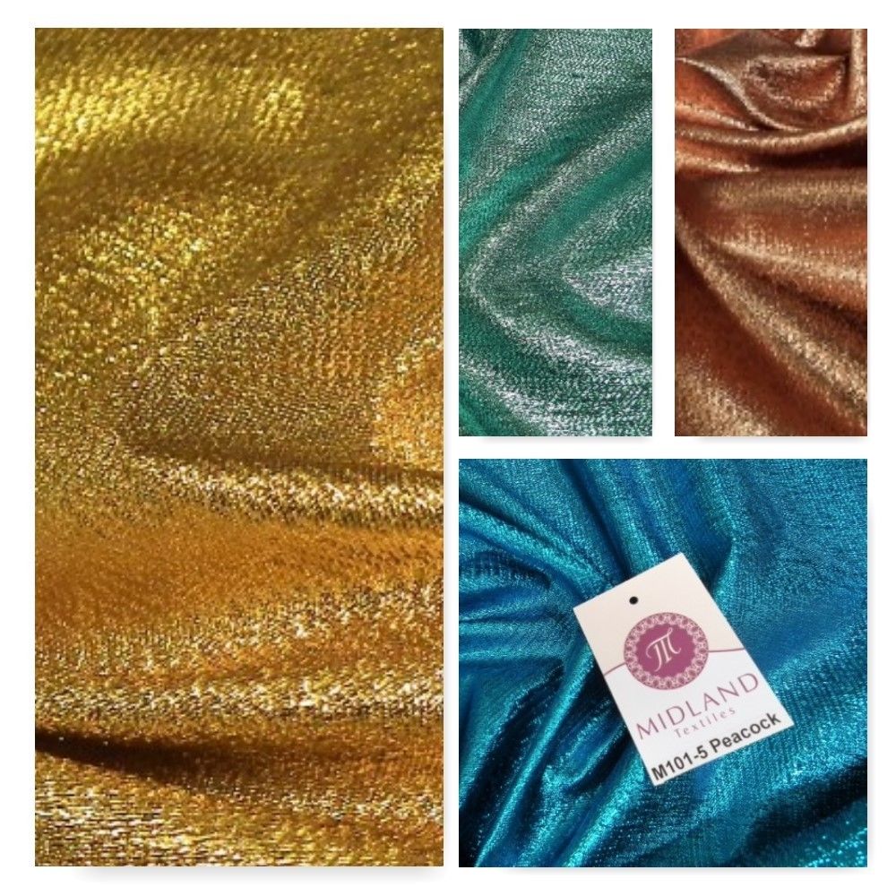 Metallic Shiny Tissue Lame Craft and Dress Fabric 55' wide M101 Mtex