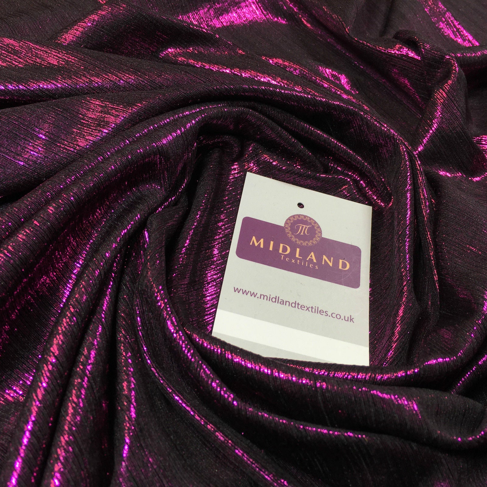 Shiny Metallic Lame 1 way stretch Dress Fabric 40' wide M699 Mtex