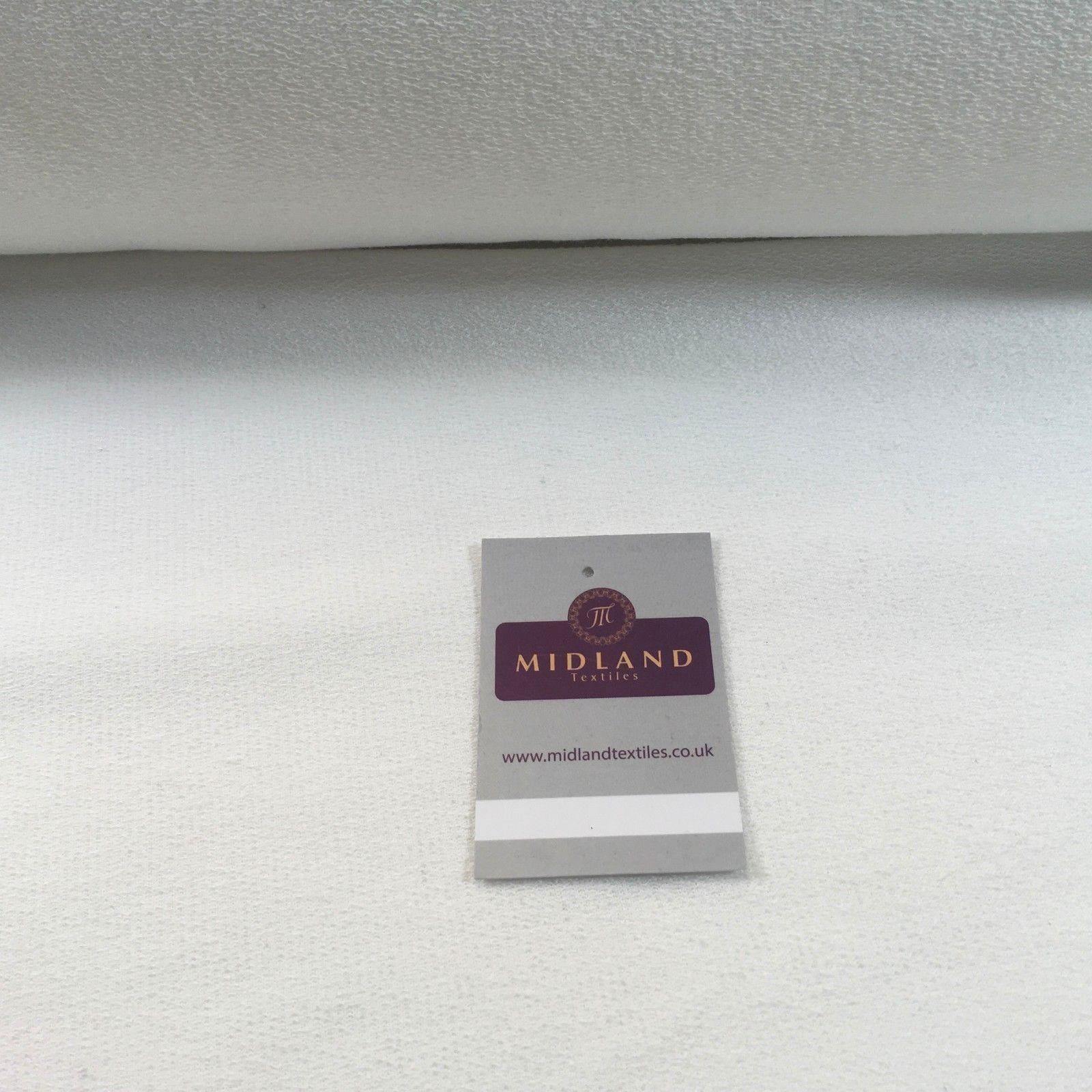 White Textured Woven Polyester Dress Fabric 58' M720-62