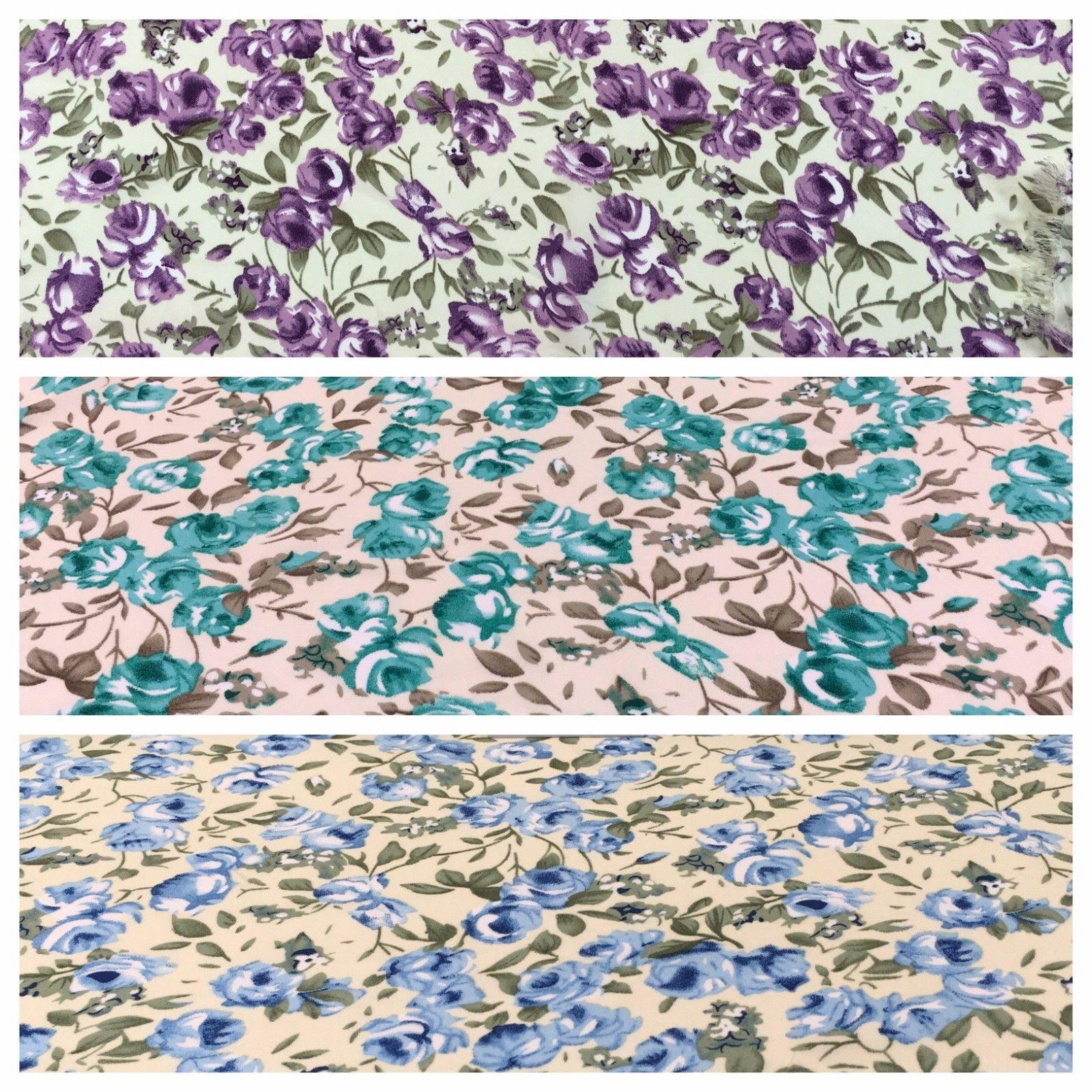 Floral Lightweight Georgette Dress fabric 58' M775 Mtex - Midland Textiles & Fabric