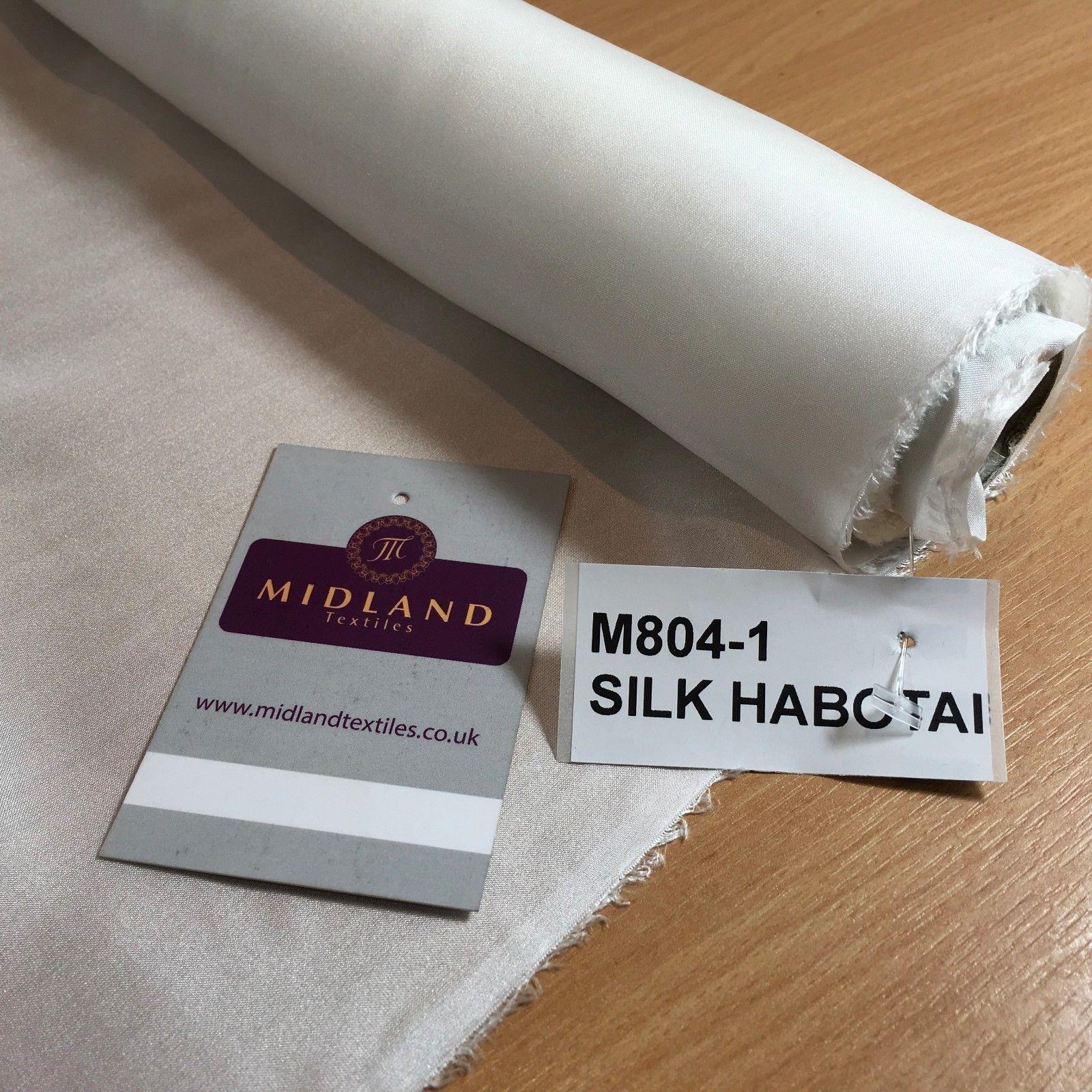 White 100% Pure Silk Habotai Lightweight used for lining, Silk Paintings 36' M804