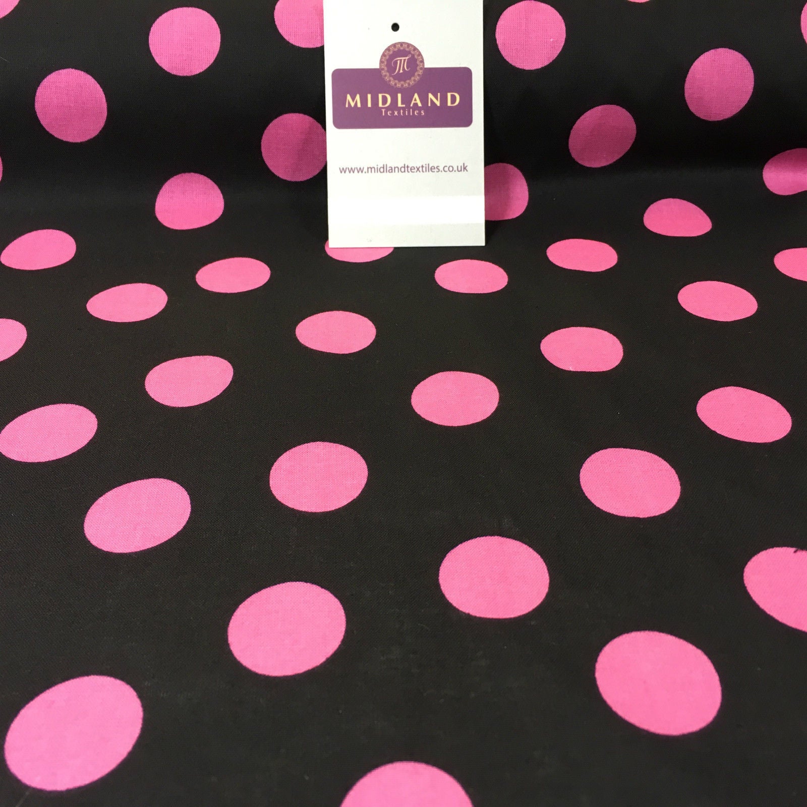 Polka Dot Spot 100% Cotton Fabric 58' sold by Metre Mtex M144