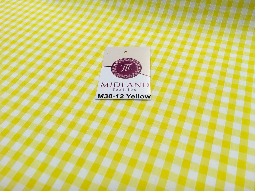 Timeless 1/4 Inch Gingham Fabric Material for Clothing, Aprons, Tablecloths, School Decorations - 44