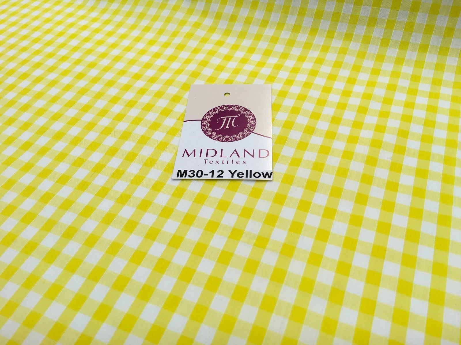 Timeless 1/4 Inch Gingham Fabric Material for Clothing, Aprons, Tablecloths, School Decorations - 44' Wide - M30