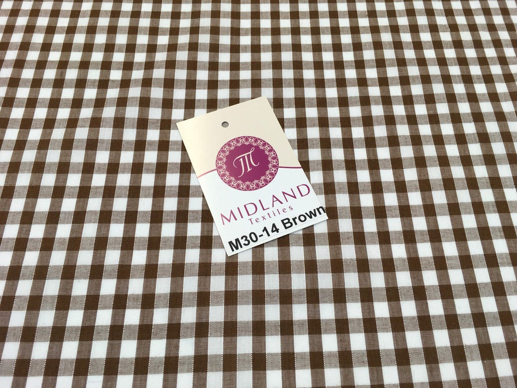 Timeless 1/4 Inch Gingham Fabric Material for Clothing, Aprons, Tablecloths, School Decorations - 44