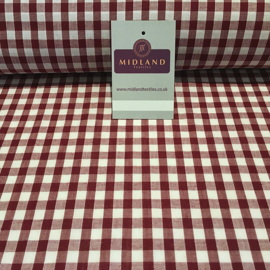 Timeless 1/4 Inch Gingham Fabric Material for Clothing, Aprons, Tablecloths, School Decorations - 44