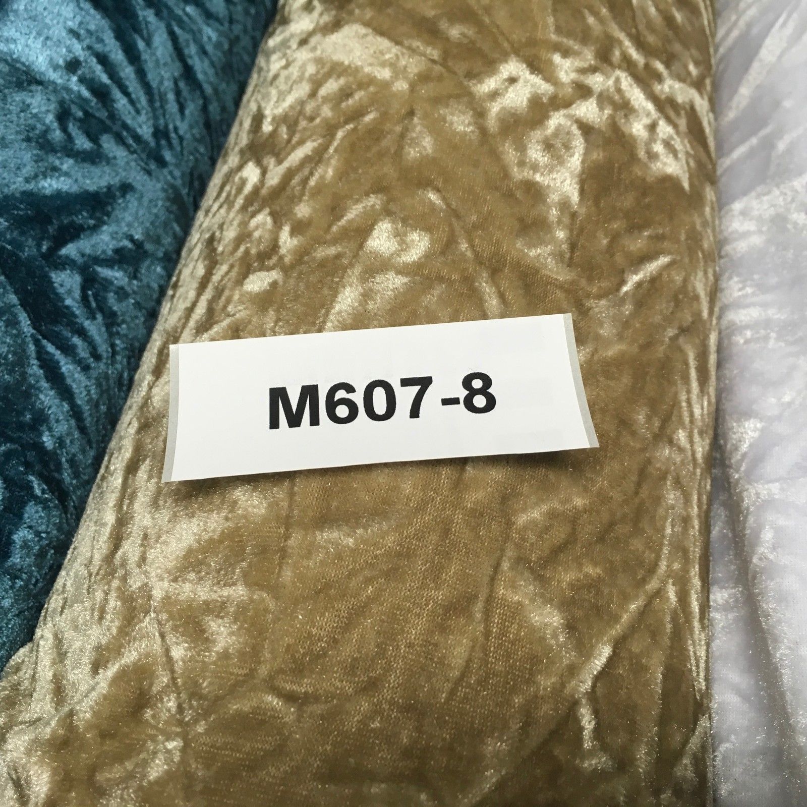 Crushed Creased Ice Velvet One way stretch Dress Fabric 58' M607 Mtex
