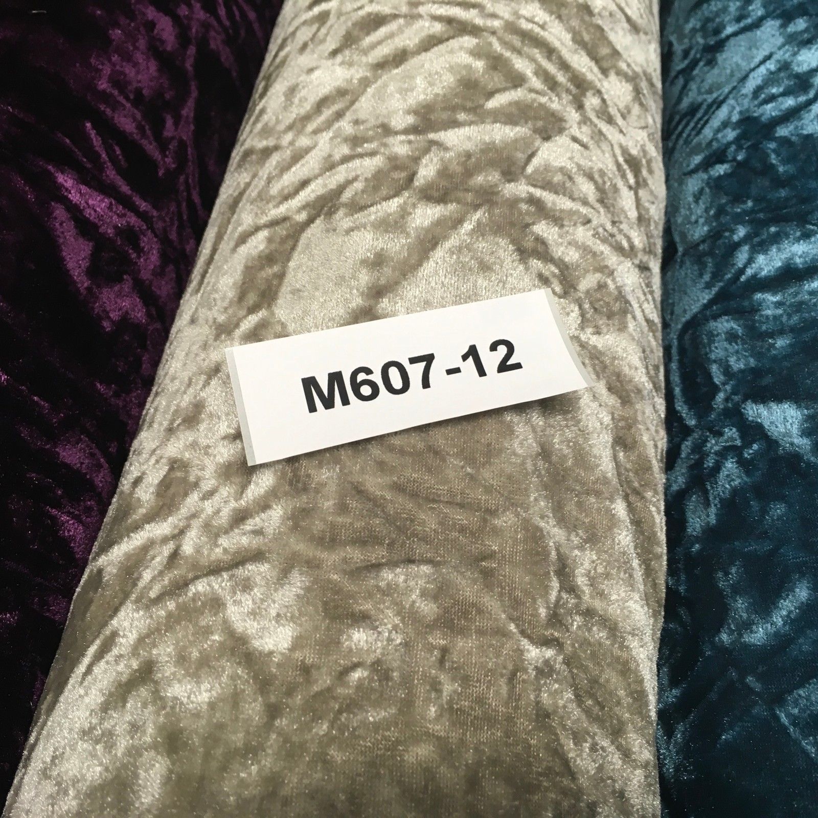 Crushed Creased Ice Velvet One way stretch Dress Fabric 58' M607 Mtex