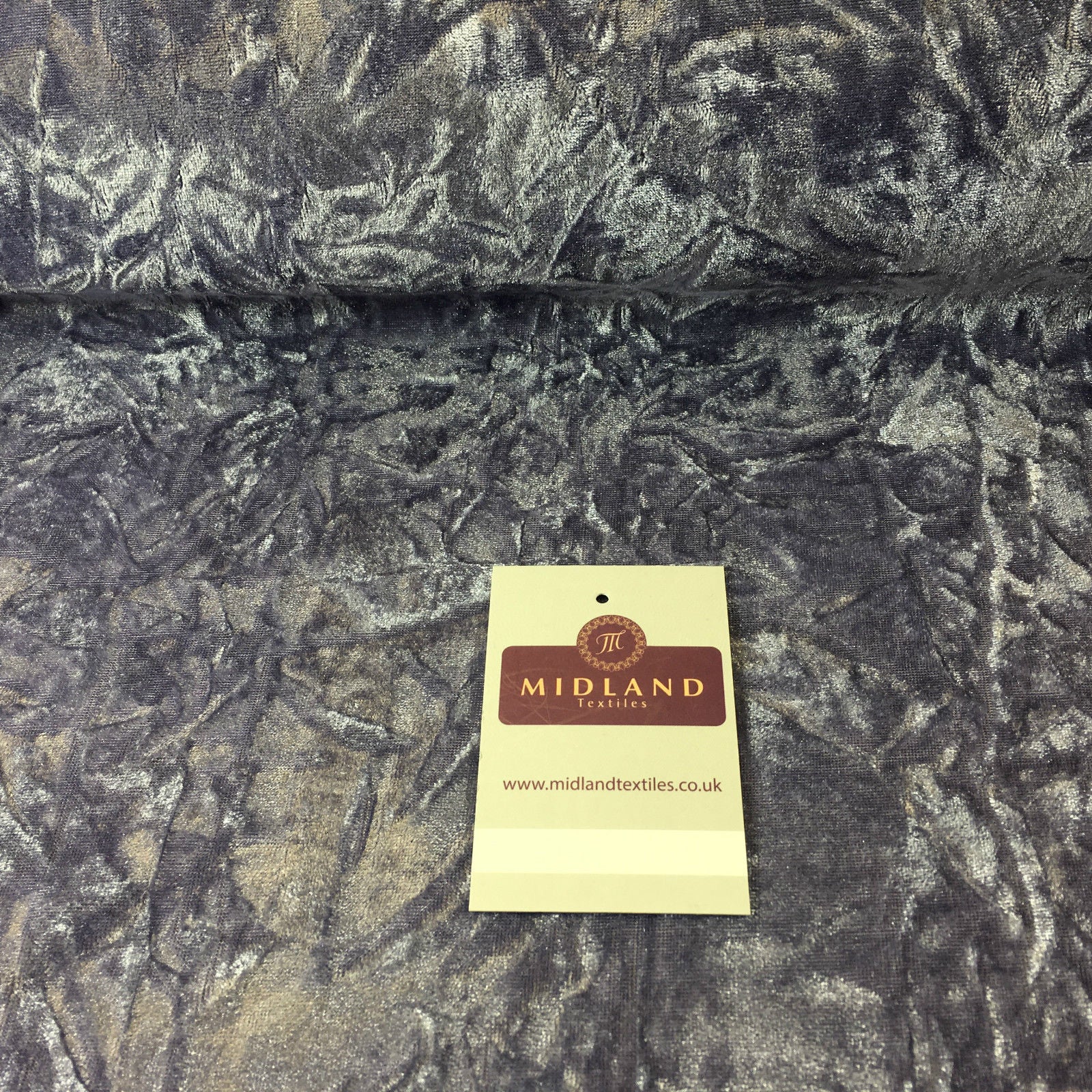 Crushed Creased Ice Velvet One way stretch Dress Fabric 58' M607 Mtex