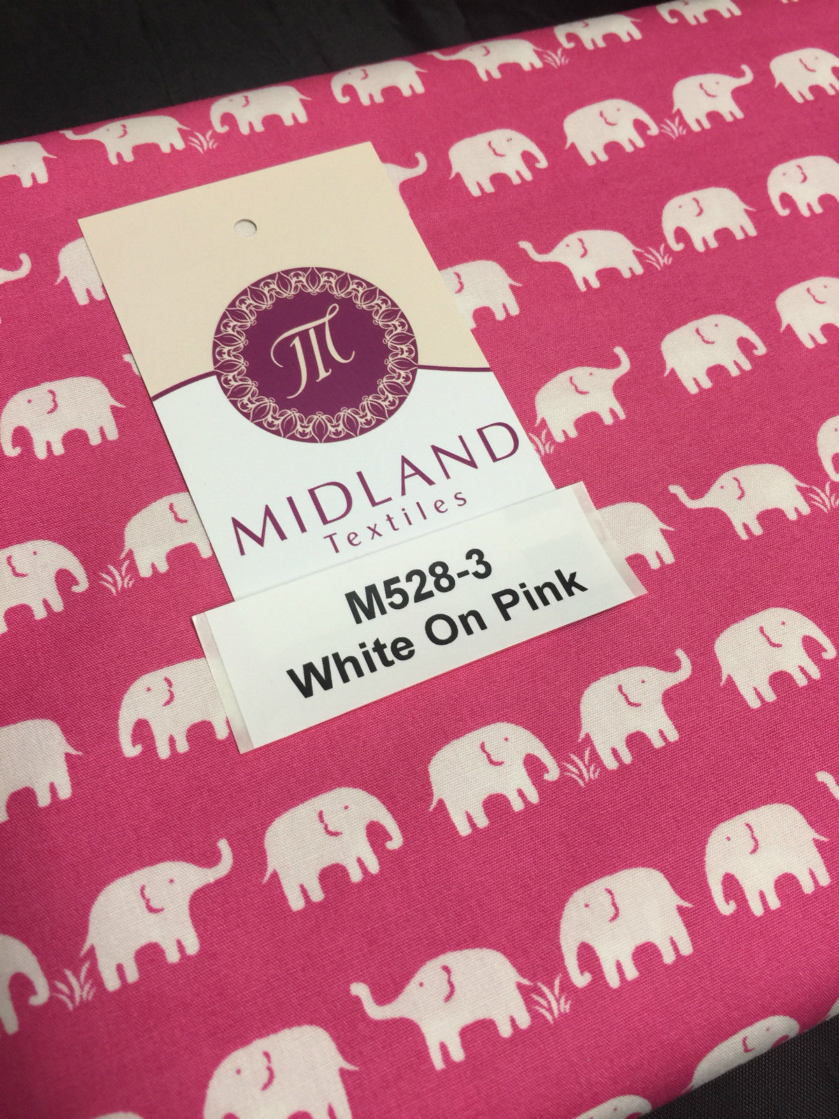 Retro Novelty Elephant Herd Fabric Print 100% Cotton 44' Wide M528 Mtex