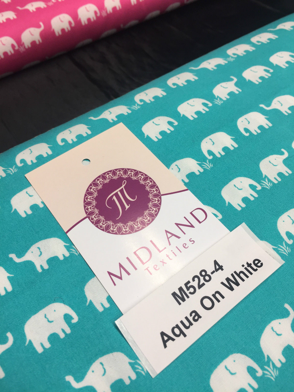 Retro Novelty Elephant Herd Fabric Print 100% Cotton 44' Wide M528 Mtex