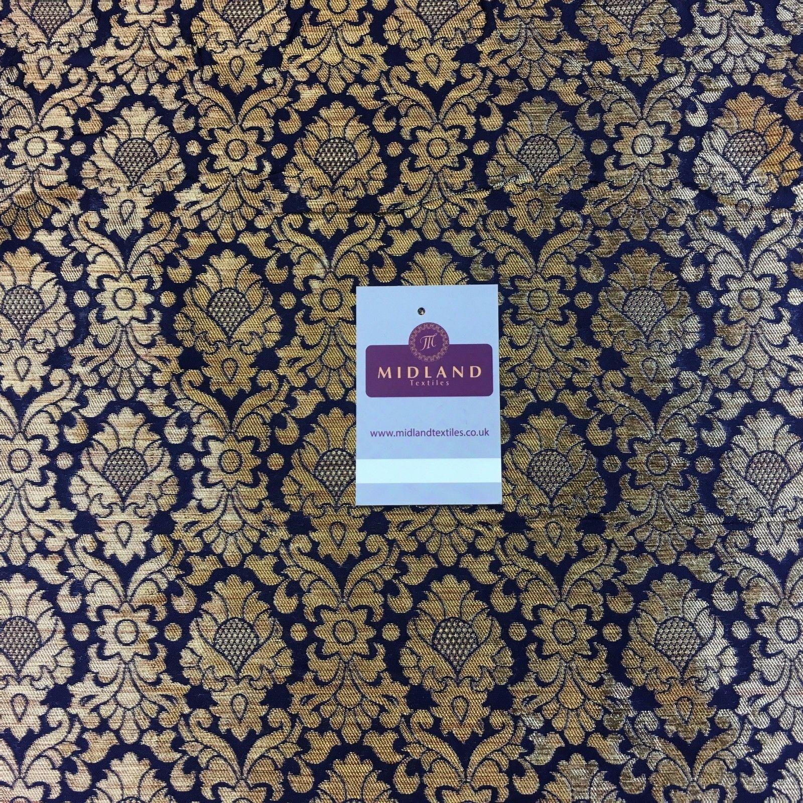 Ornate Ornamental Gold Metallic Bridal Banarsi Brocade 44' Wide M777 Mtex