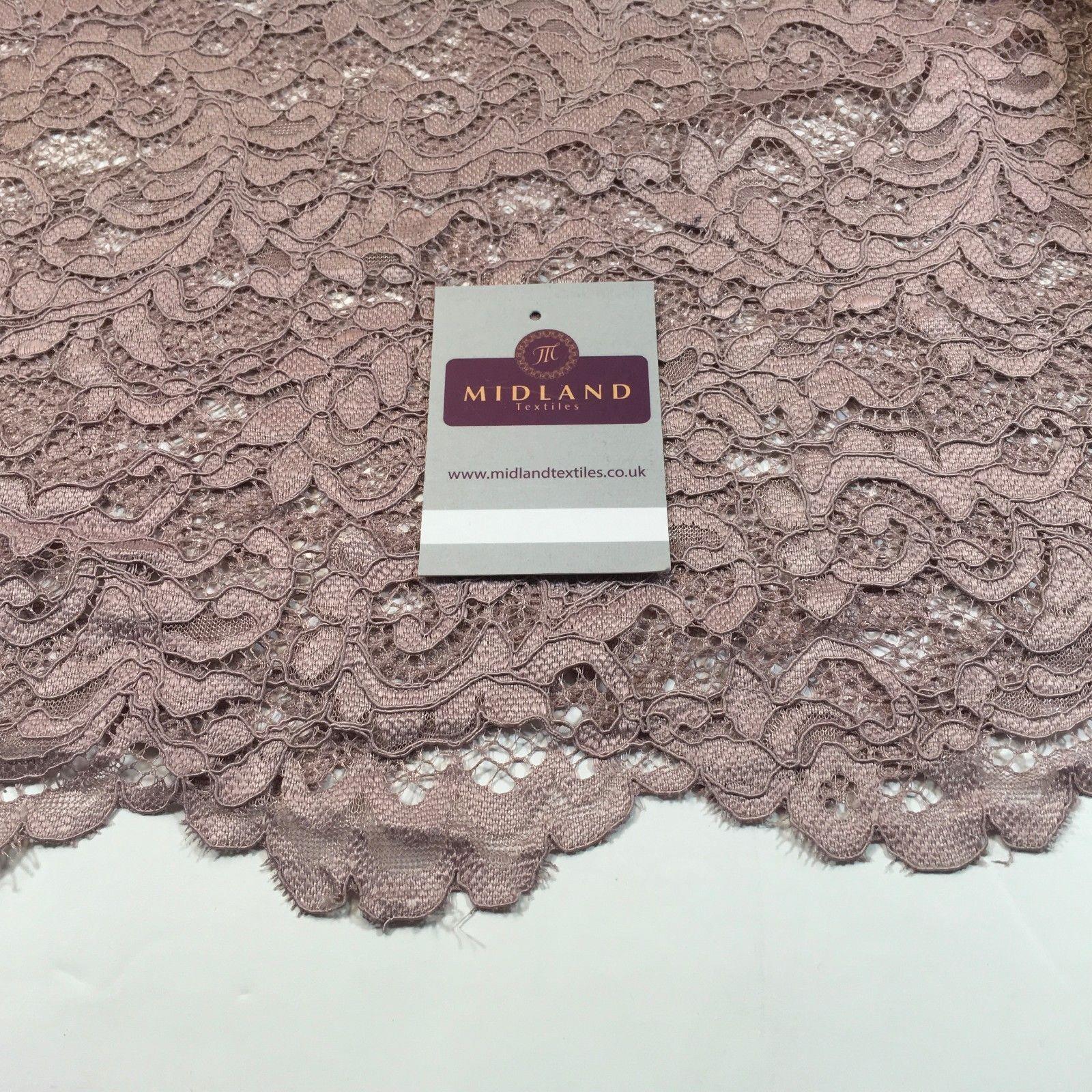 Elegant Soft Corded Raschel Lace - 58' Bridal & Lingerie Fabric M770