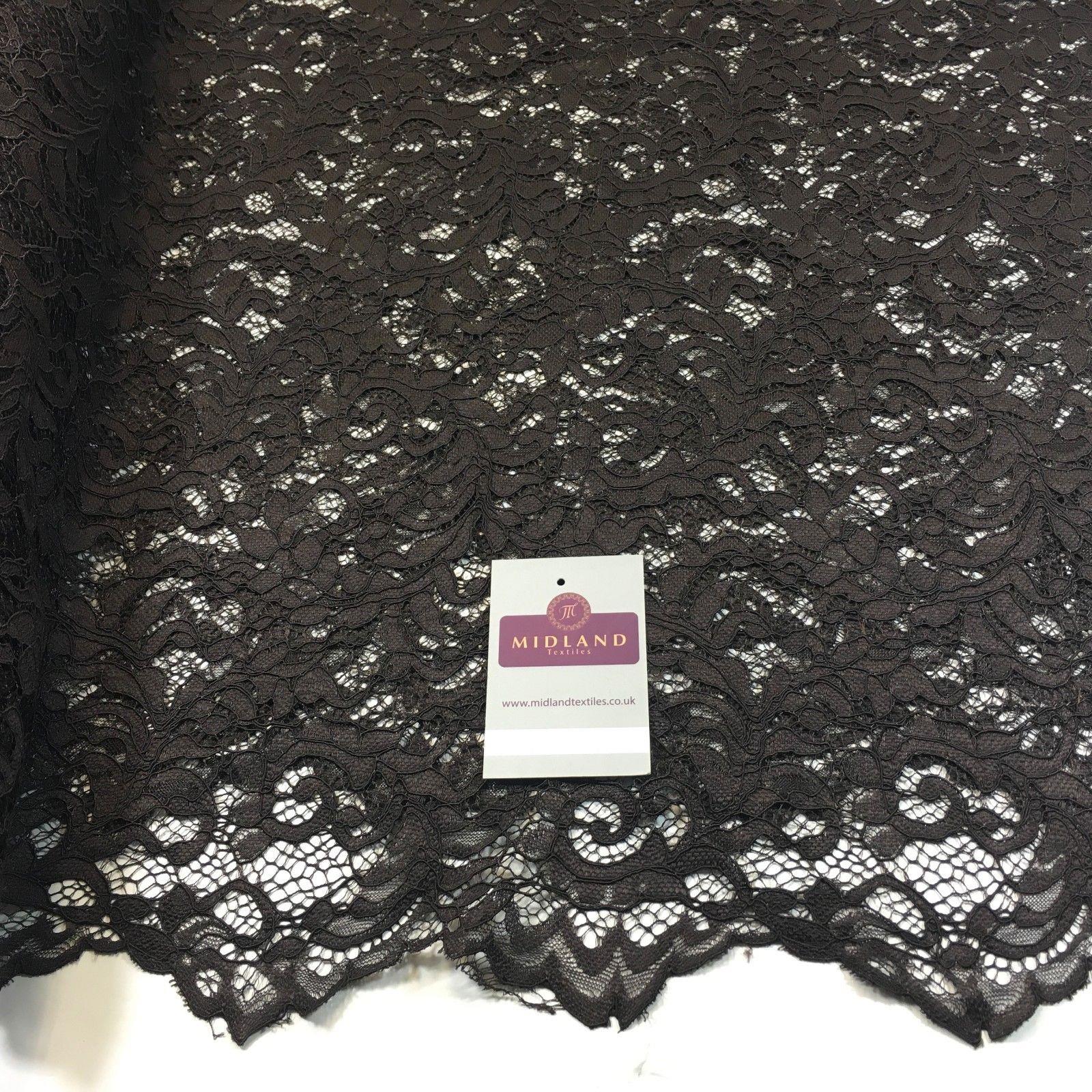 Elegant Soft Corded Raschel Lace - 58' Bridal & Lingerie Fabric M770