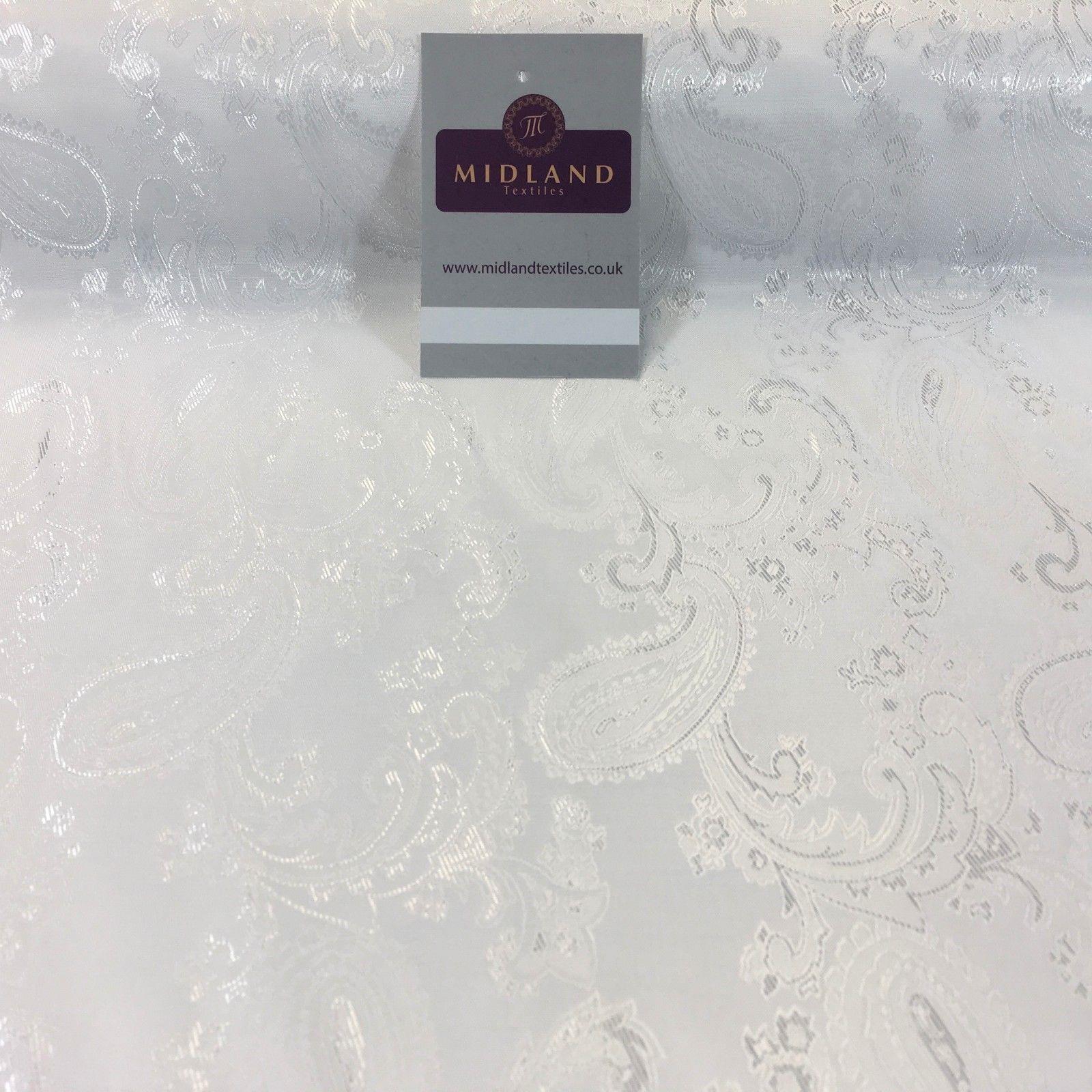 Two Toned Paisley Metallic Jacquard Lining perfect for ties 56' Wide M771 Mtex