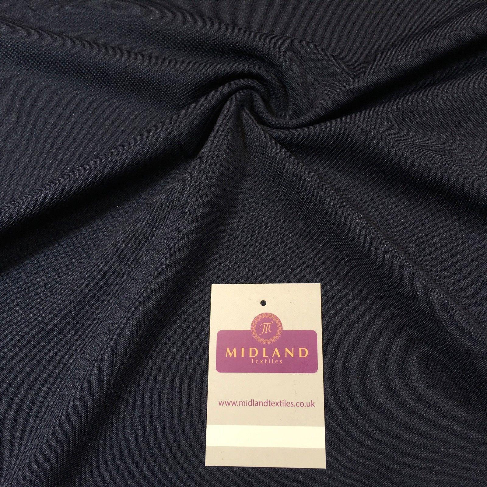 Navy Blue plain dress fabric  58' M720-53 Mtex