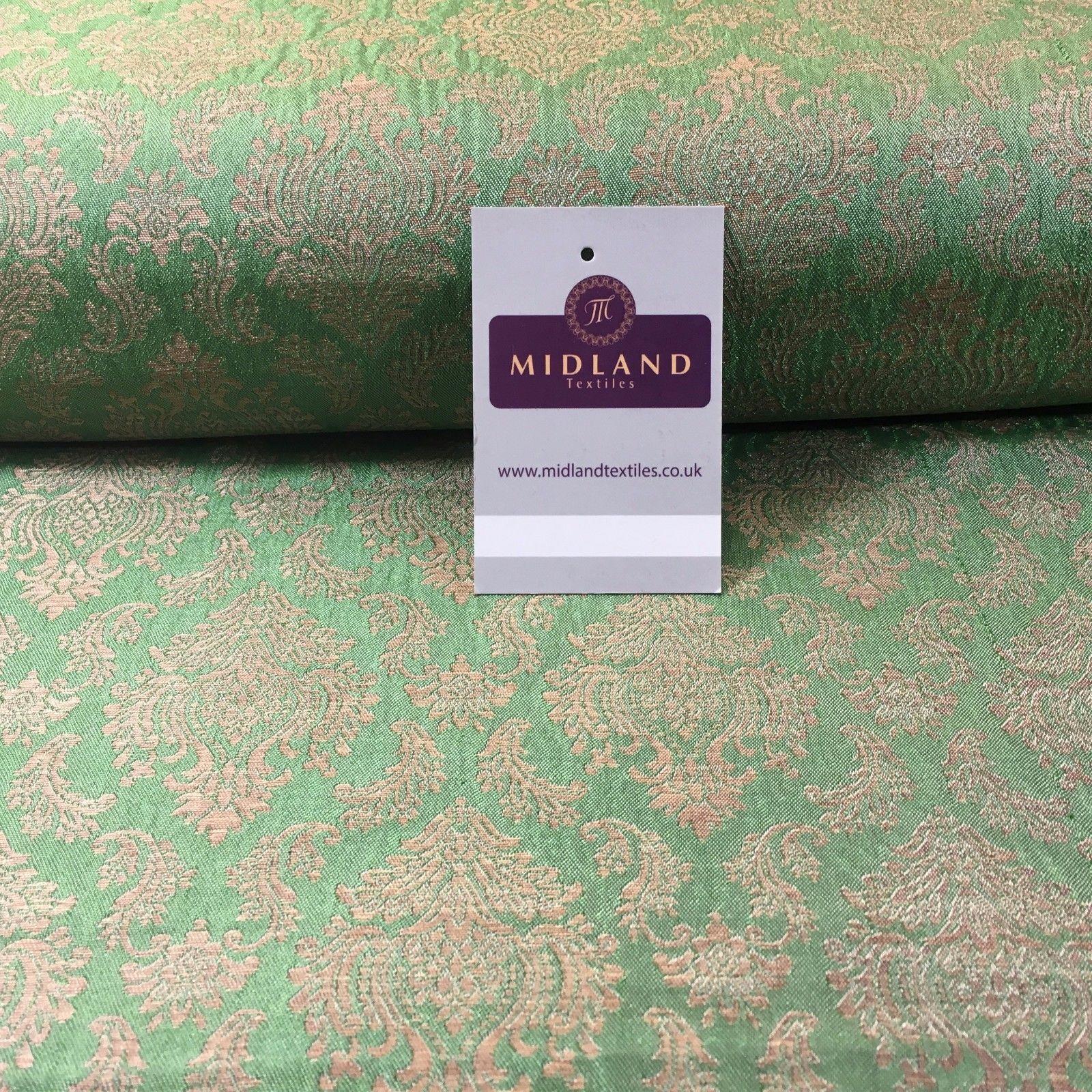 Ornate Ornamental Indian Pure Silk Banarsi waistcoat fabric 44' M790 Mtex