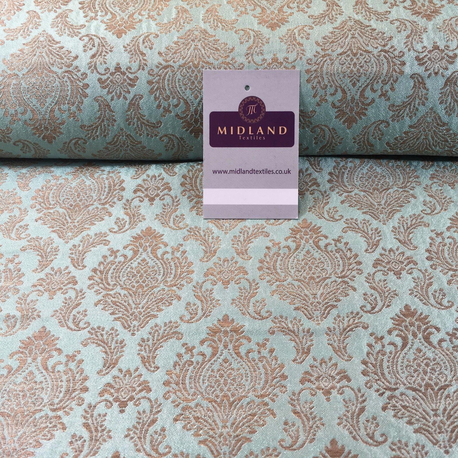 Ornate Ornamental Indian Pure Silk Banarsi waistcoat fabric 44' M790 Mtex