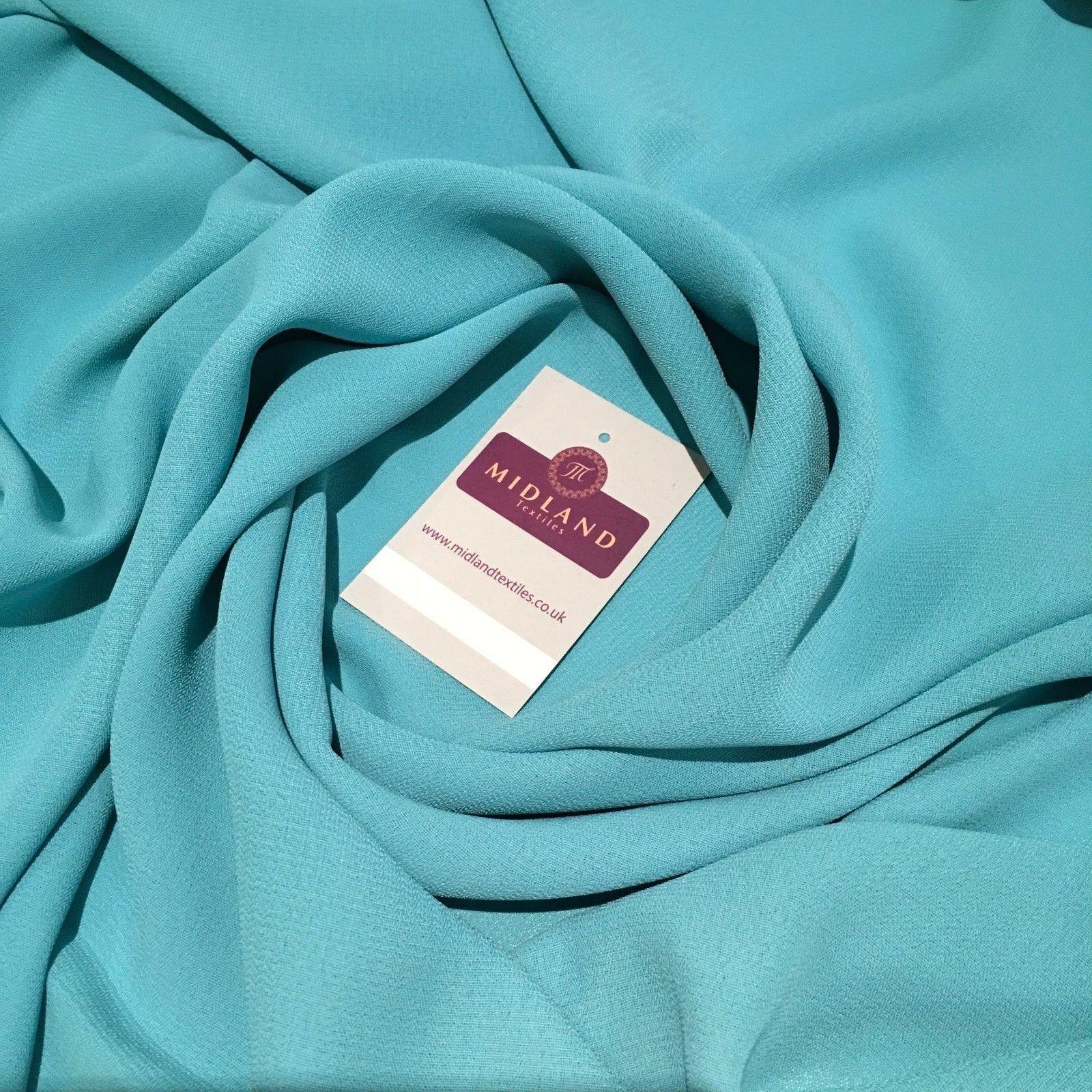 Ribbed Moss crepe Georgette woven Fabric 44' MJ822 Mtex