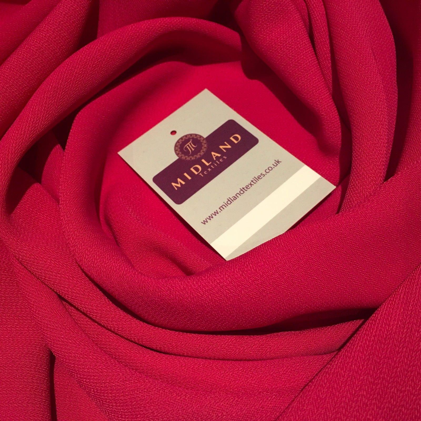 Ribbed Moss crepe Georgette woven Fabric 44' MJ822 Mtex