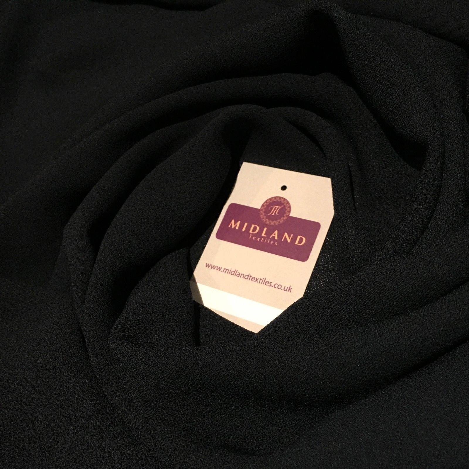 Plain Coarse woven Moss Crepe Georgette  Fabric 44' MJ795 Mtex