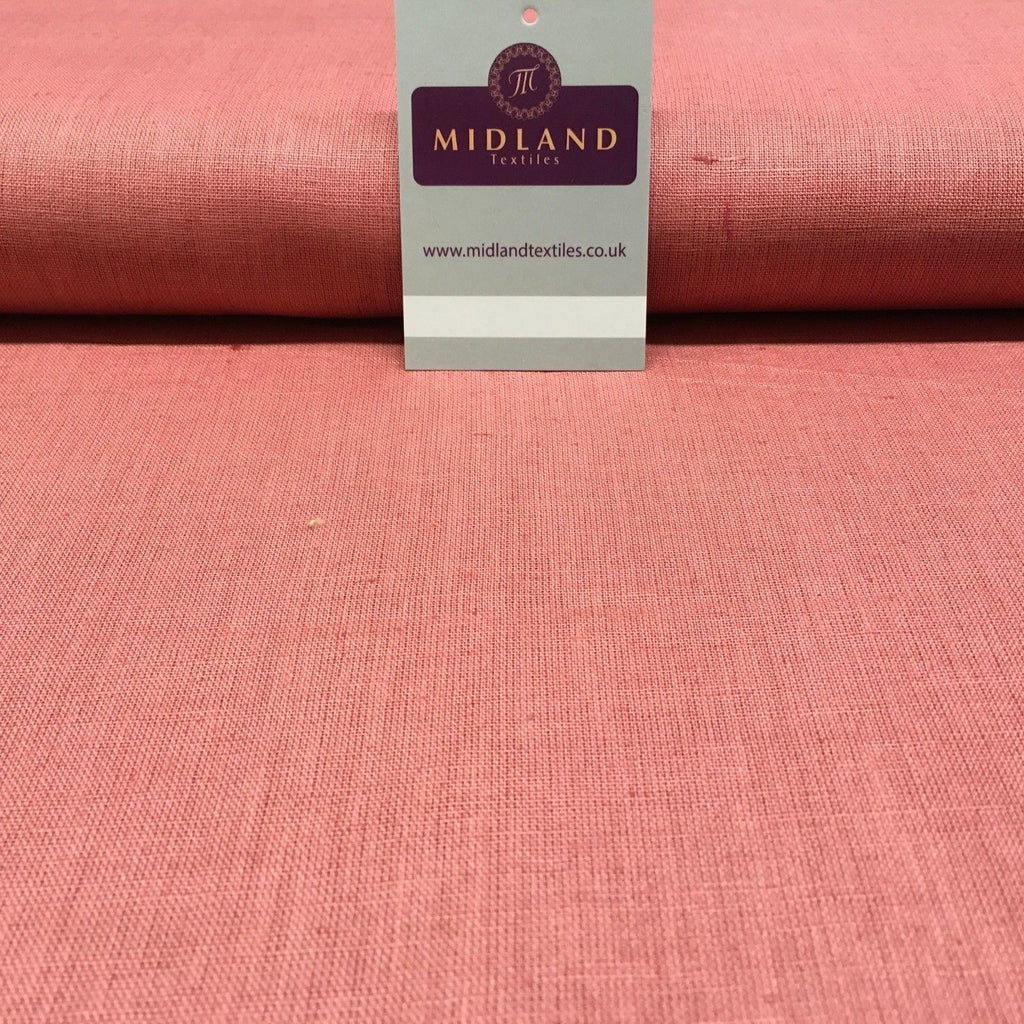 100% Plain Indian Linen Dress Fabric 52