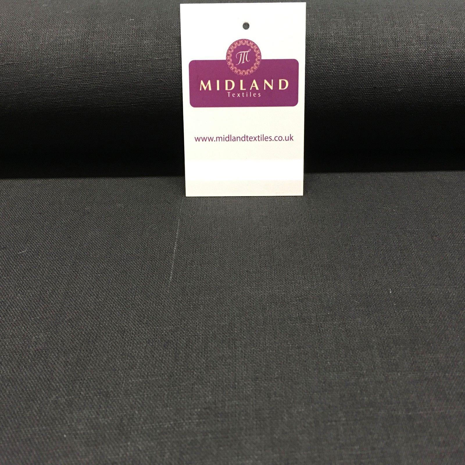 100% Plain Indian Linen Dress Fabric 52' Wide MK899 Mtex