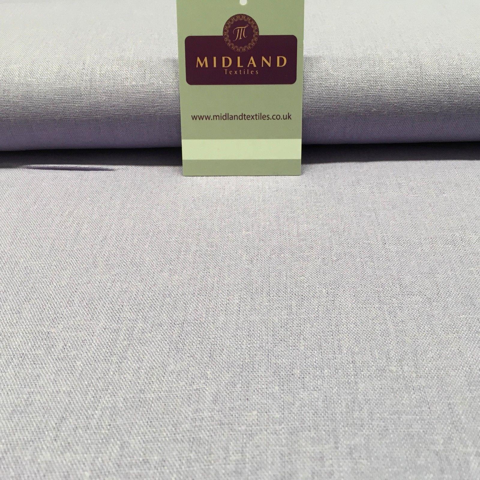 100% Plain Indian Linen Dress Fabric 52' Wide MK899 Mtex