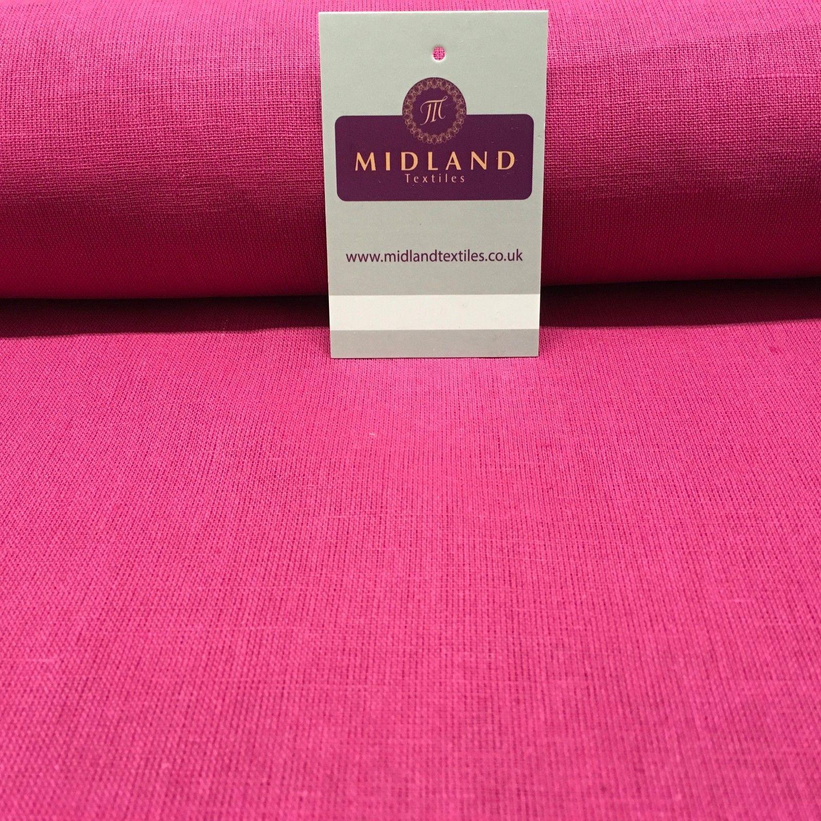 100% Plain Indian Linen Dress Fabric 52' Wide MK899 Mtex