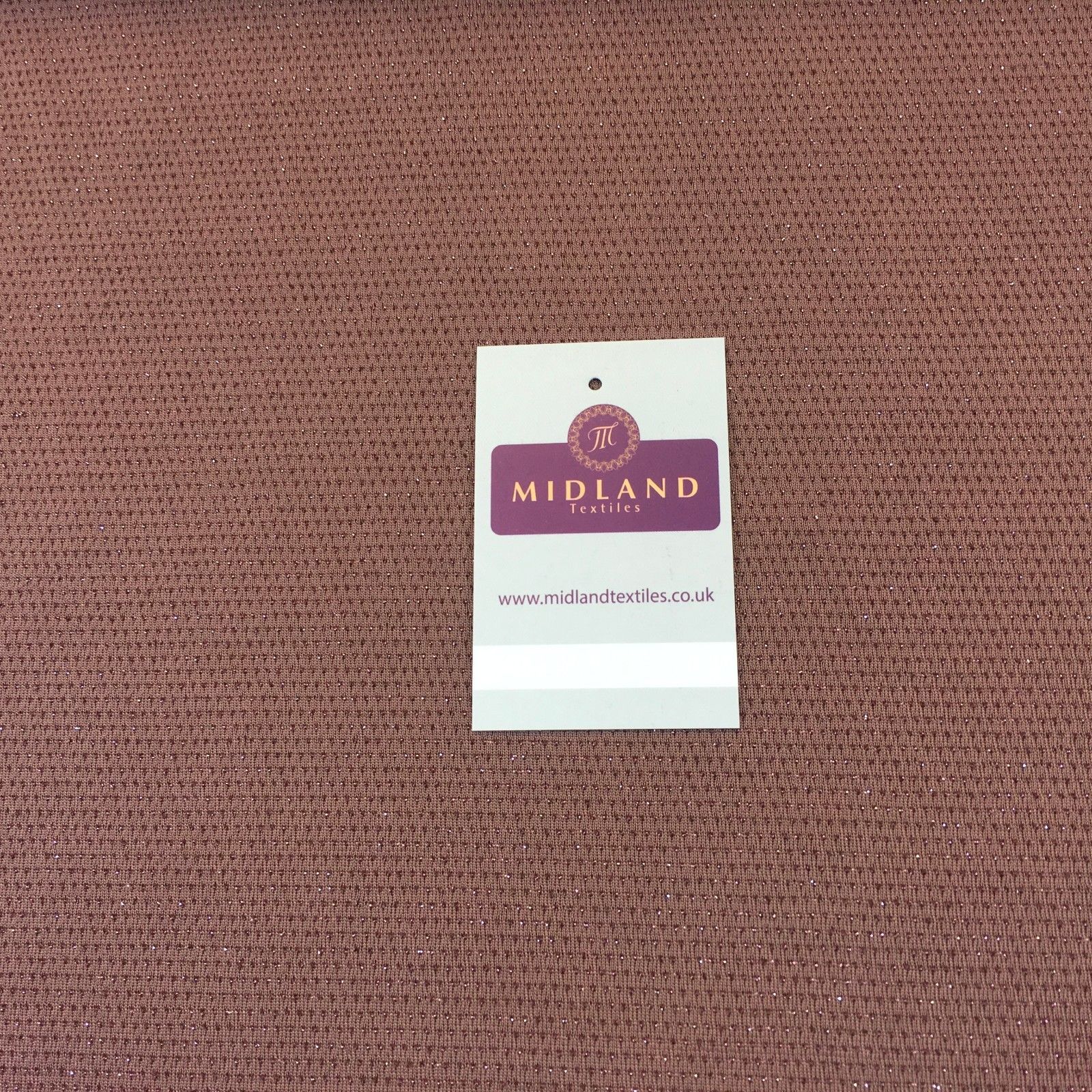 Taupe Brown Jersey Shimmer Lurex dress fabric  58' M720-31 Mtex