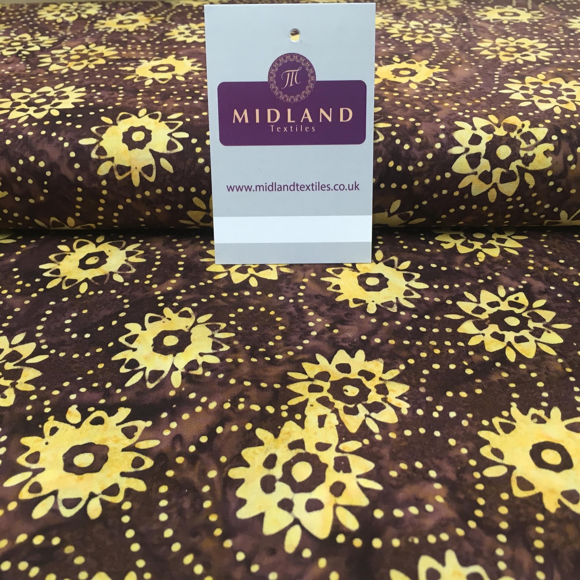 Clog Tie Dye Bali Batik 100% Cotton patchwork Fabric 44' Wide MK900 Mtex Teal A / Sample