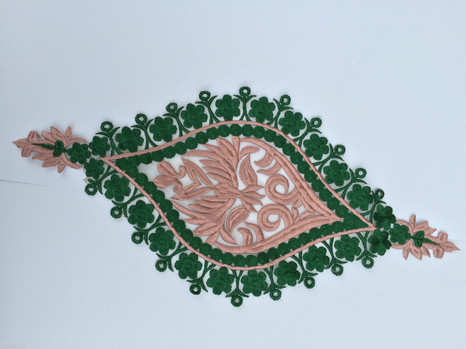 Indian Patch Floral Design Embroidered Quilting Dress Applique 1 Pc M355