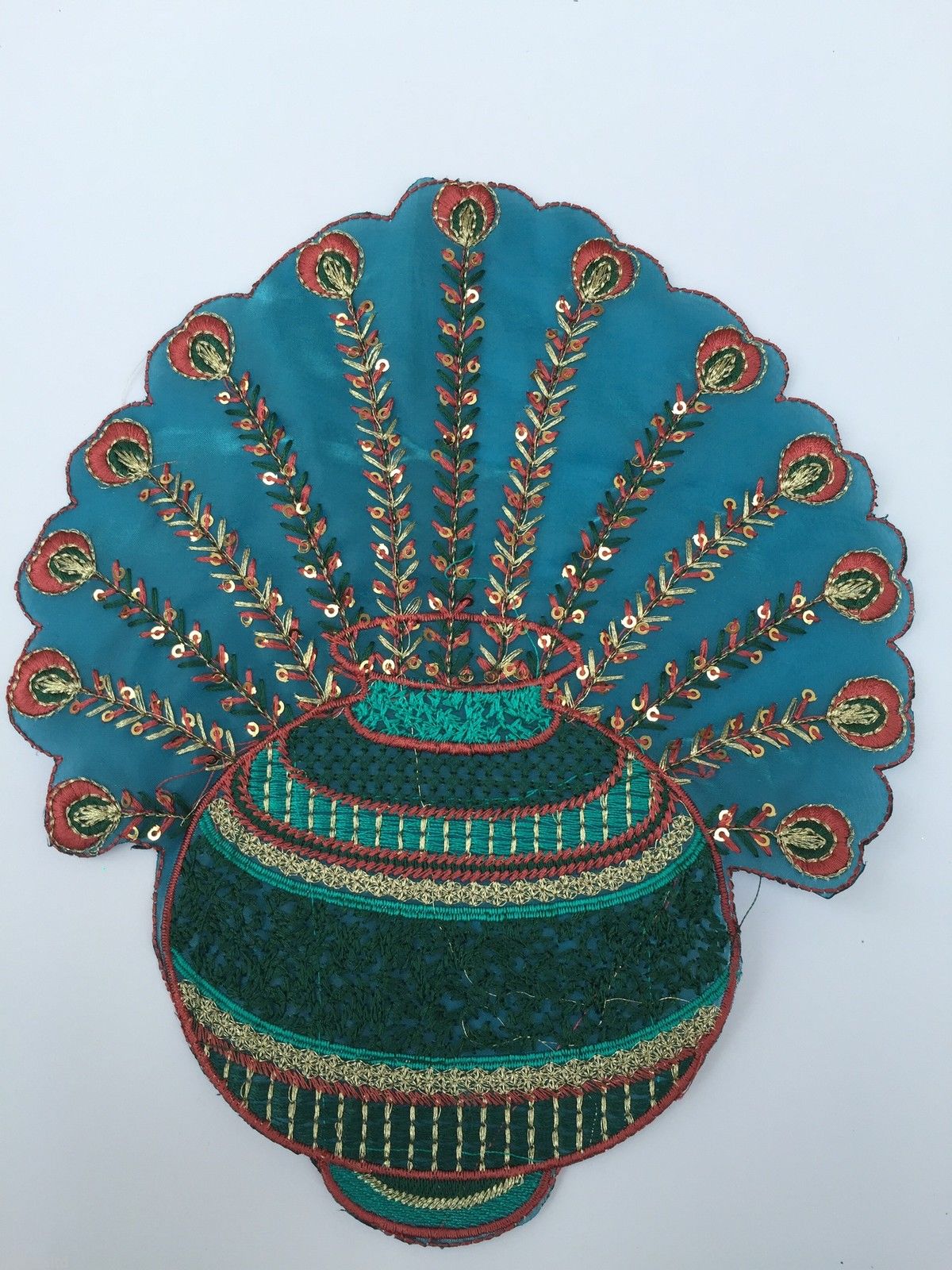 Indian Patch Floral Design Embroidered Quilting Dress Applique 1 Pc M355