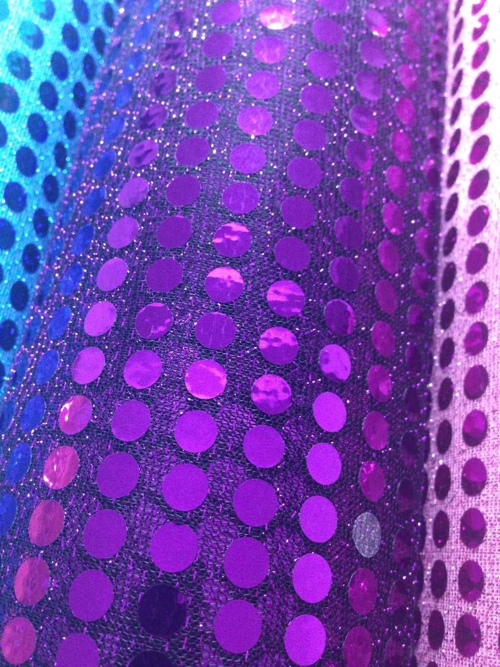 6mm Sequin fabric shiny sparkly material fancy dress costume Per Metre M63 Mtex