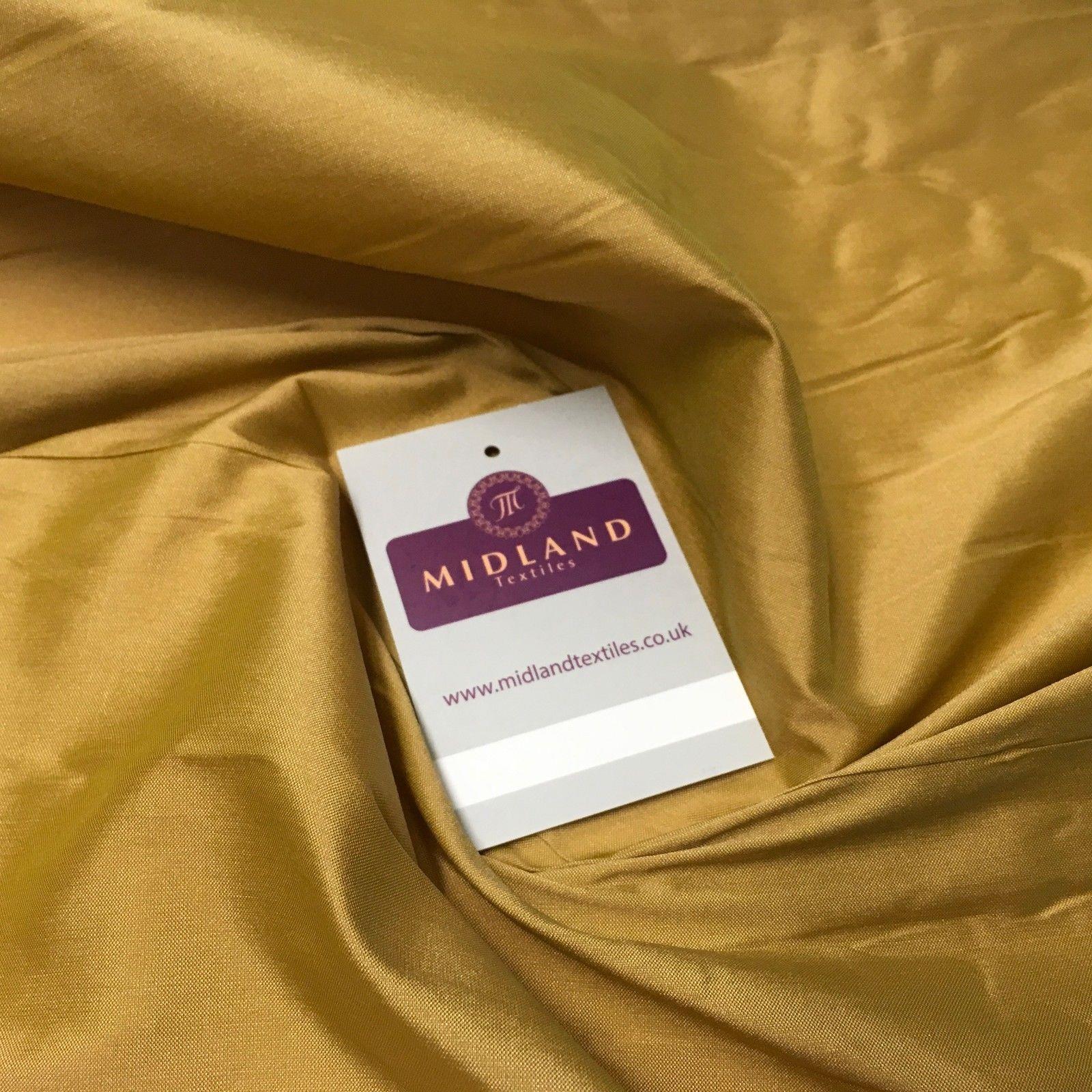 Plain Shantung Faux Raw Silk Dupion Fabric 58' Wide MA935 Mtex