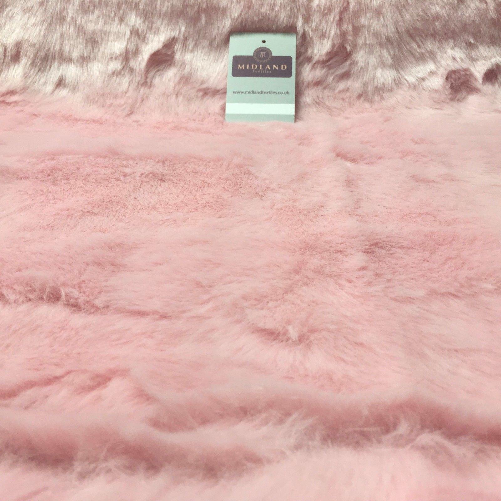 Luxury Animal & Plain Faux Fur 25mm soft Pile ideal for throws 58' Wide MT933