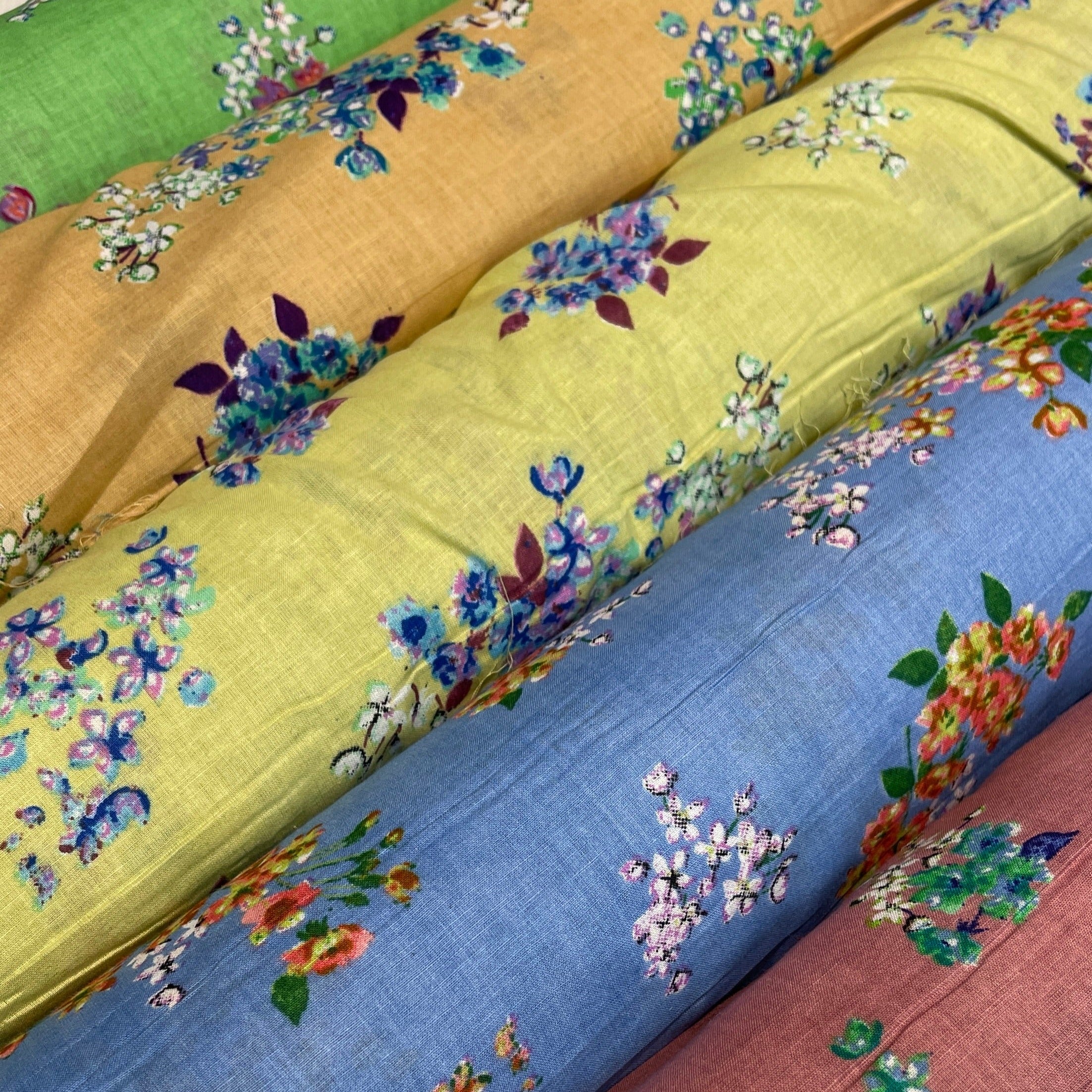 Floral Silky Soft 100% Cotton Lawn Dress Fabric M1559Mtex