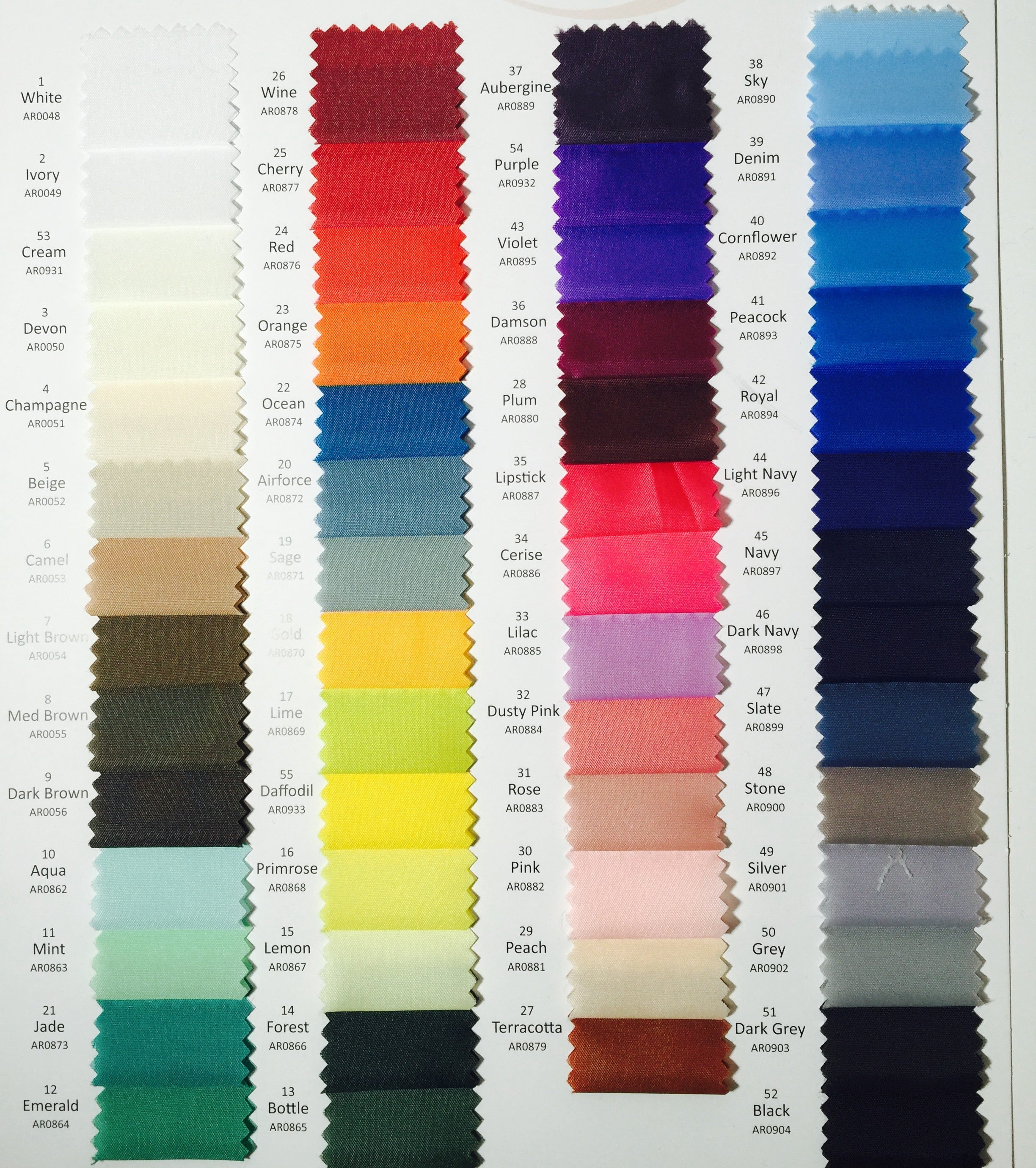 Anti-Static Dress Lining Fabric Sample - 100% Polyester M450