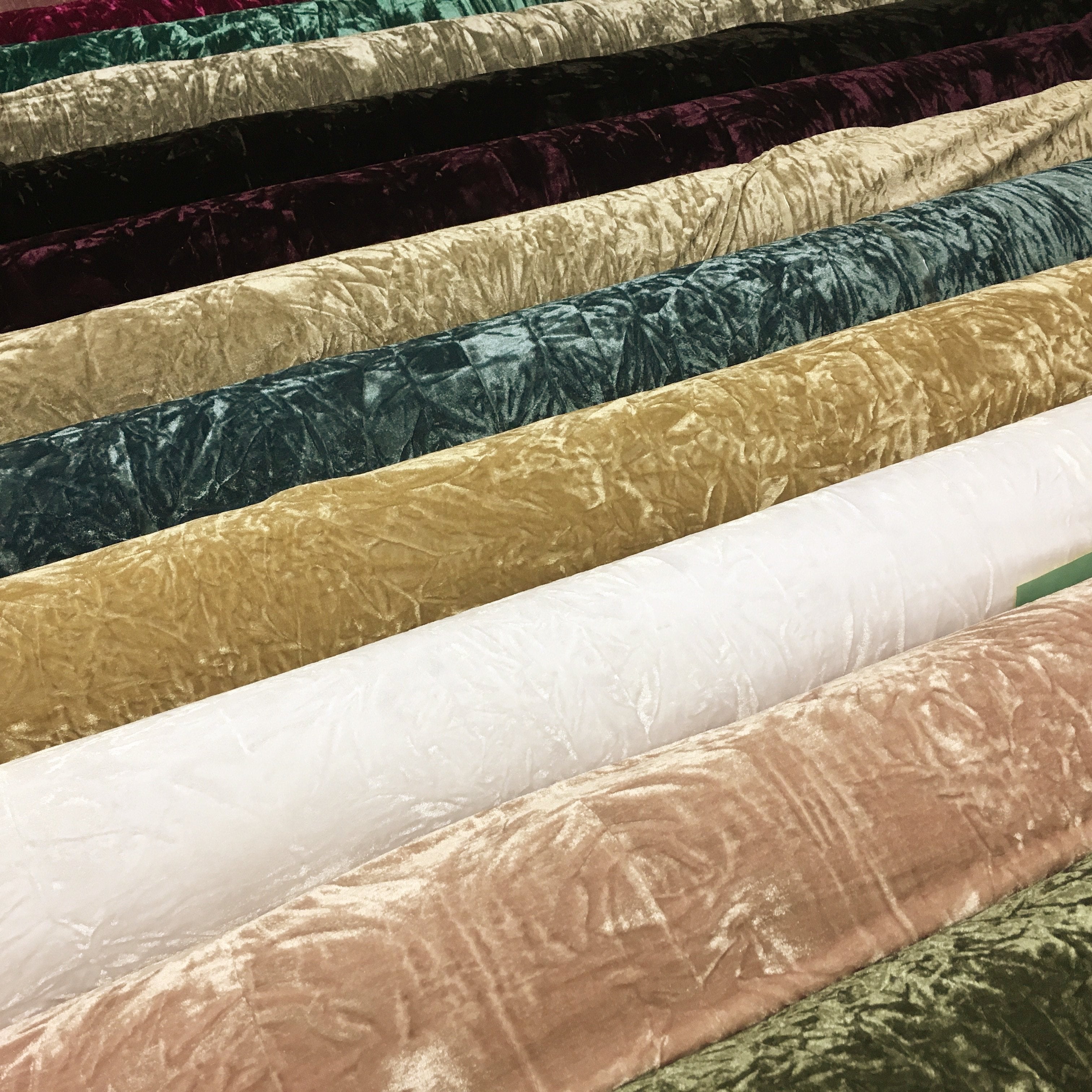 Crushed Creased Ice Velvet One way stretch Dress Fabric 58' M607 Mtex