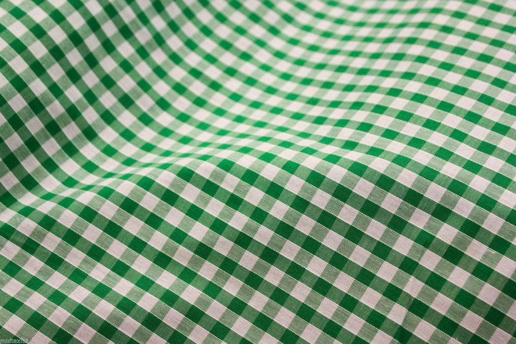 Timeless 1/4 Inch Gingham Fabric Material for Clothing, Aprons, Tablecloths, School Decorations - 44