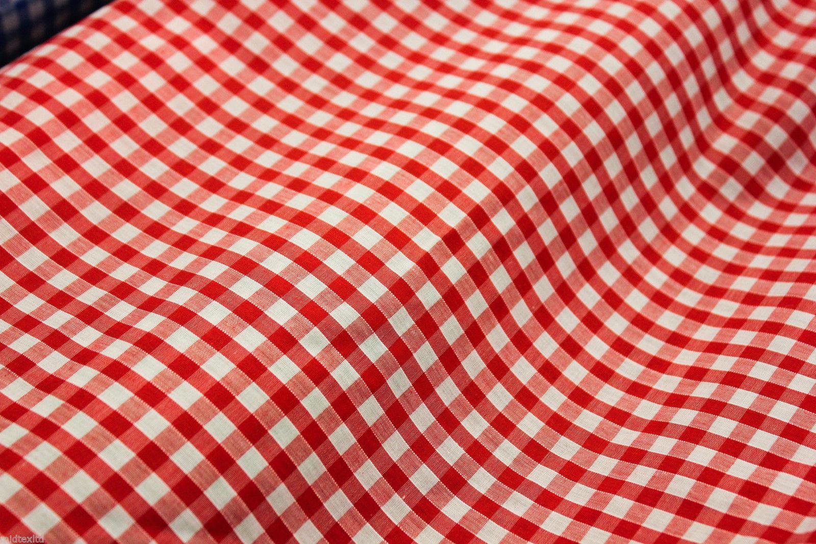 Timeless 1/4 Inch Gingham Fabric Material for Clothing, Aprons, Tablecloths, School Decorations - 44' Wide - M30