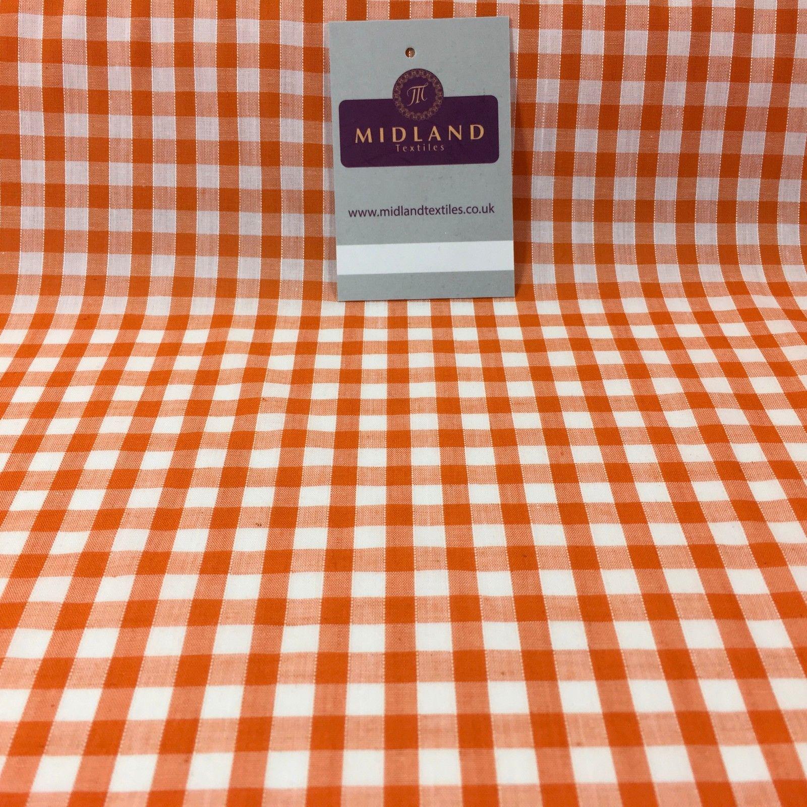 Timeless 1/4 Inch Gingham Fabric Material for Clothing, Aprons, Tablecloths, School Decorations - 44' Wide - M30